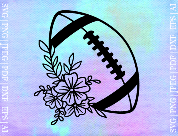Floral Football SVG: Graphics & Crafts Asset Review