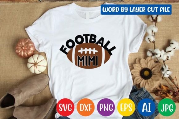 Football Mimi SVG Design: Graphics for Crafts & Playful Branding